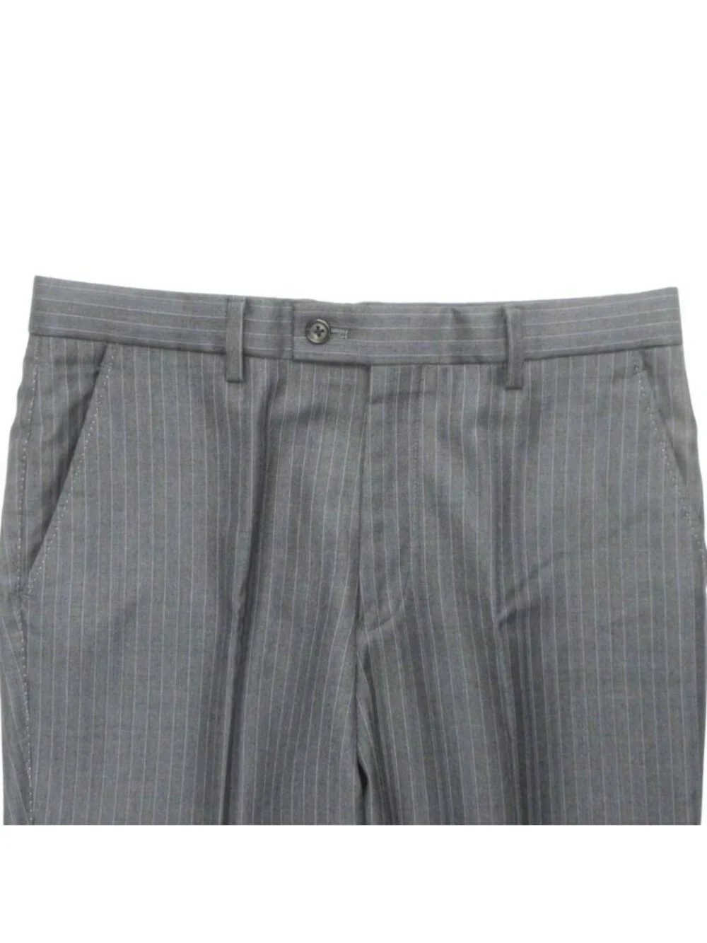 Loro Piana Paul Smith Set Suit Jacket Trousers Pants Fully Lined Striped L Gray